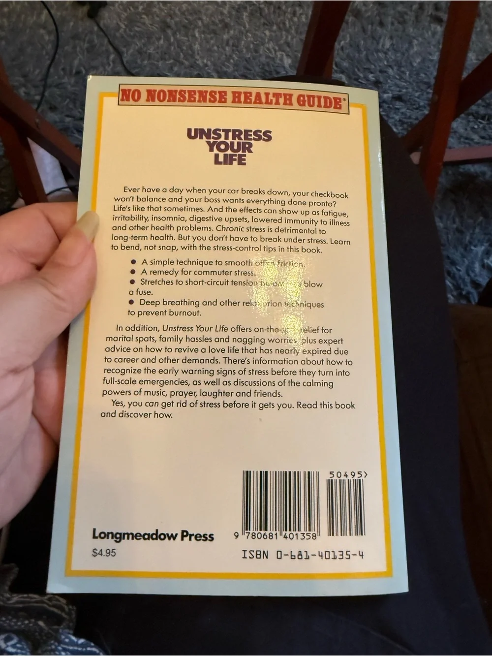 Unstress Your Life Paperback Health Guide